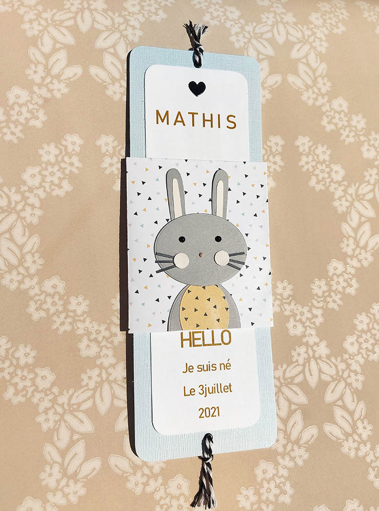 carte naissance lapin
