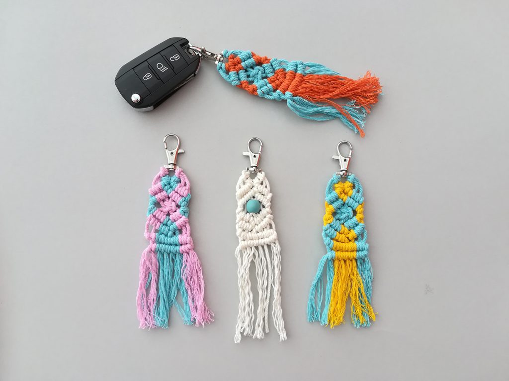 porte-clés macramé