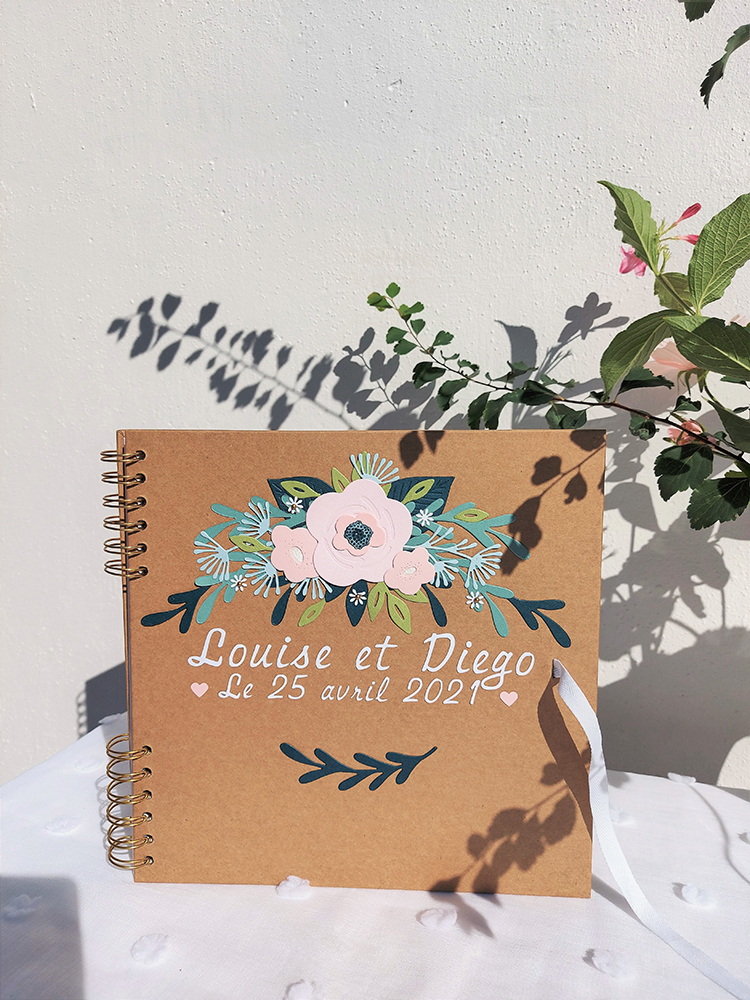 livre d'or mariage bohème