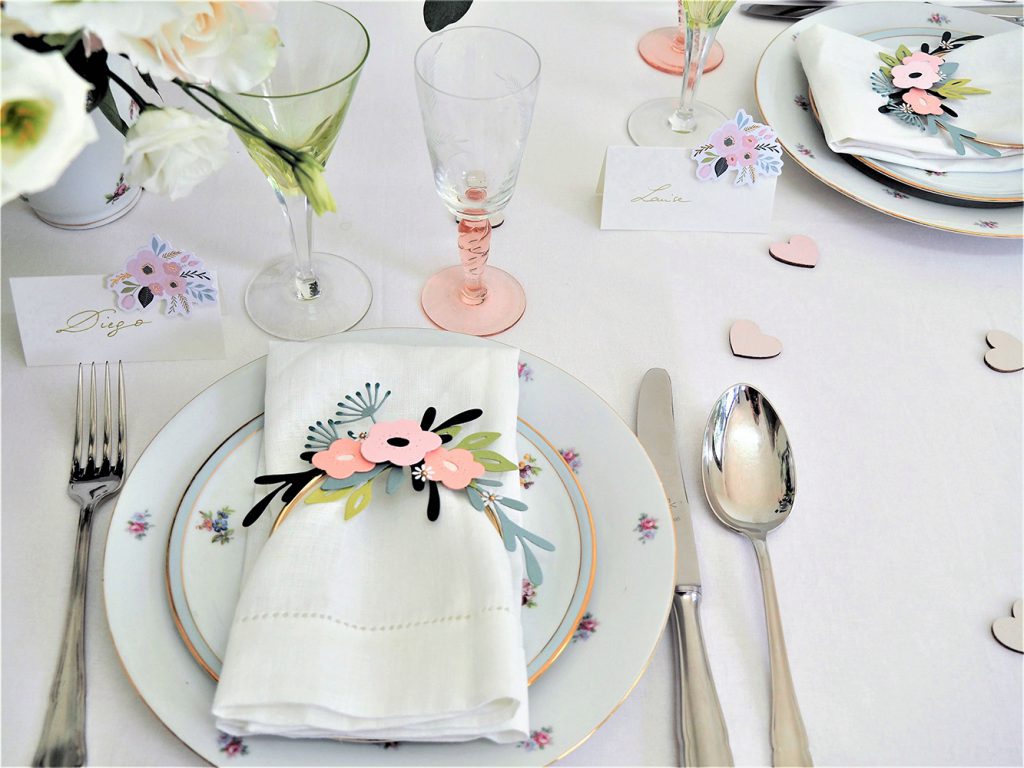 table mariage bohème